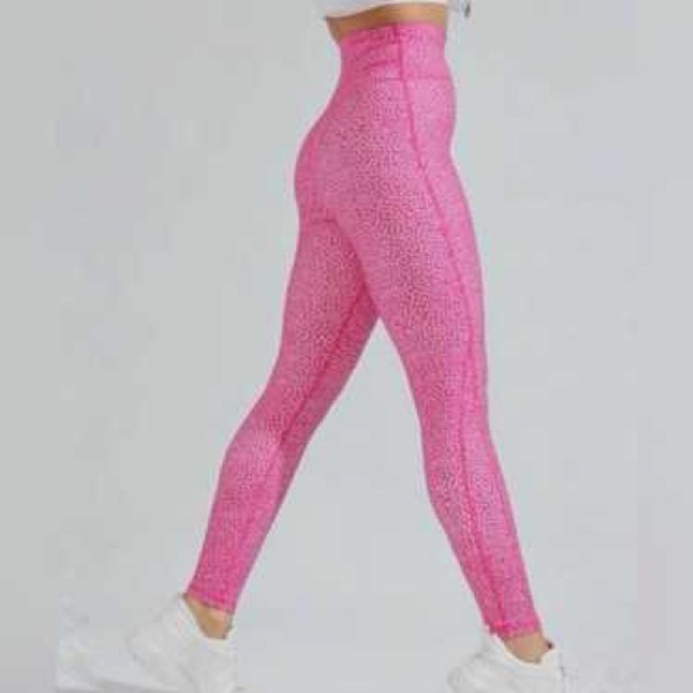 Buffbunny Vibrant Pink Polkadot Women’s Leggings XS - Picture 9 of 11